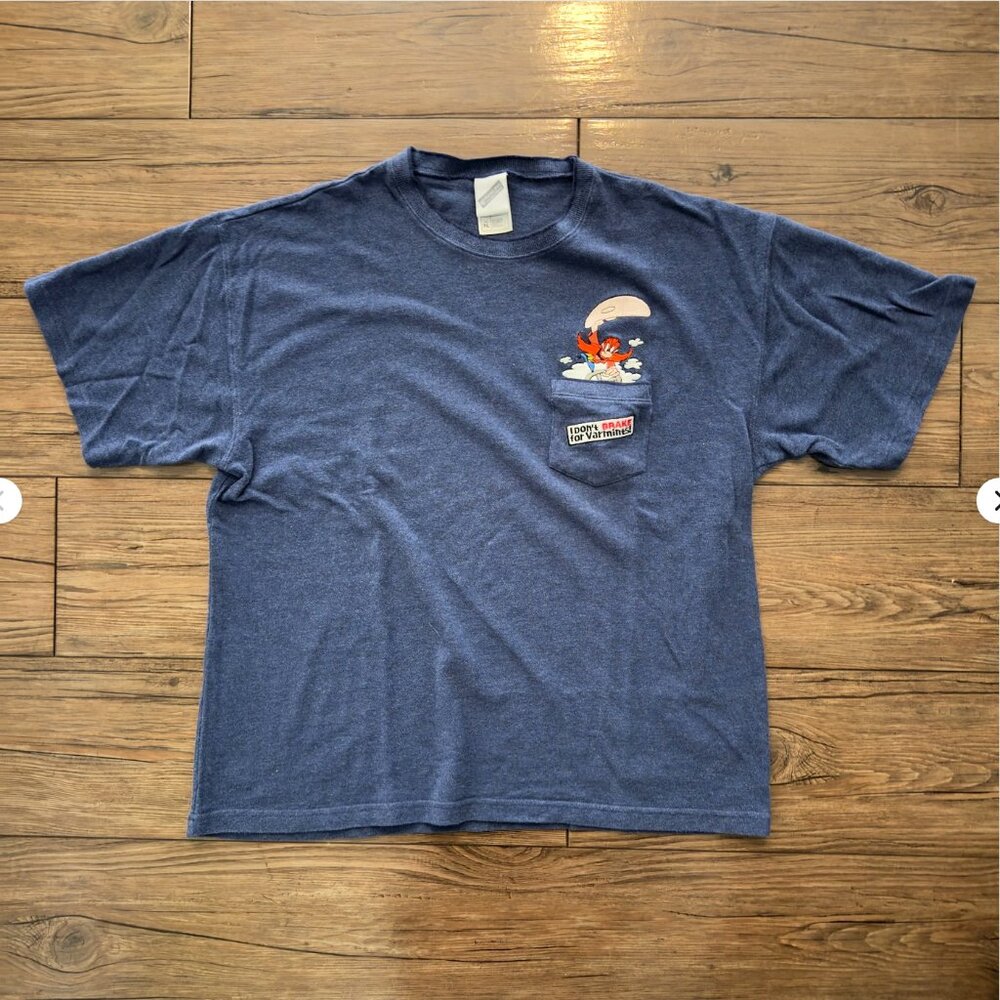 Warner Bros Yosemite Sam‎ Pocket T-Shirt Blue XL